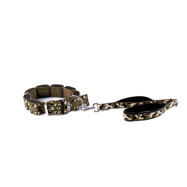 Mega Weight Strip Collar – Khaki/ Jungle Camuflage
